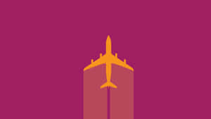 “fly Above It All In A Pink Plane” Wallpaper