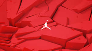 Fly Above The Crowd In Red Jordan! Wallpaper