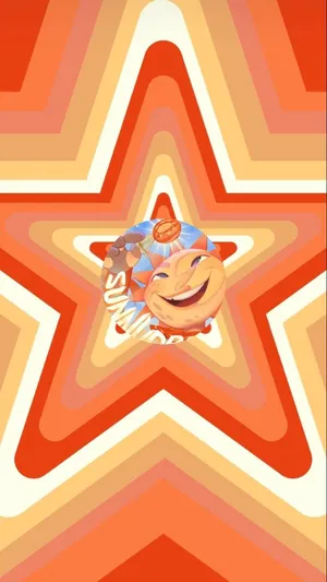 Fnaf Character Sundrop Star Wallpaper