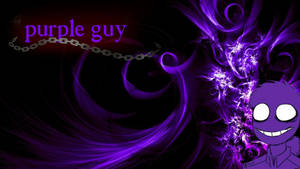 Fnaf Purple Guy Splash Art Wallpaper