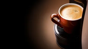 Foamy Cup Of Coffee Wallpaper