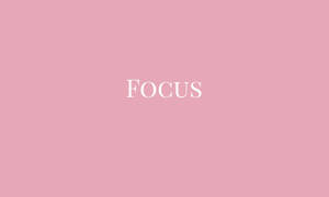 Focus Aesthetic Pink Desktop Wallpaper