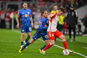 Football Match Duel Kimmich Action Wallpaper