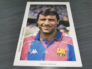 Footballer Hristo Stoichkov Photocard Wallpaper