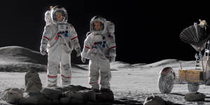 For All Mankind Baldwins On Moon Wallpaper