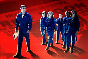 For All Mankind Red Background Wallpaper