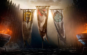 For Honor 4k Tournament Flags Wallpaper