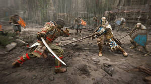 For Honor Game Orochi Vs. Warden Under Rain Wallpaper