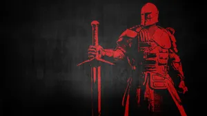 For Honor Game Warden Red Aesthetic Wallpaper