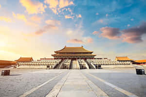 Forbidden City Beijing Sunset Wallpaper