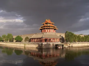 Forbidden City Palace Stormy Sky Wallpaper