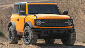 Ford Bronco Black And Yellow Wallpaper