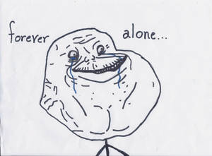 Forever Alone Meme Face Wallpaper
