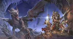 Forge Your Own Path In The Dungeons And Dragons Cave Adventure Wallpaper