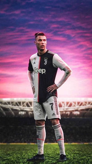 Former Juventus Team Member Ronaldo Iphone Wallpaper