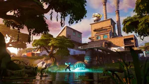 Fortnite Chapter2 Slurpy Swamp Factory Scene Wallpaper