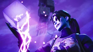 Fortnite Dark Bomber Cube Energy Wallpaper