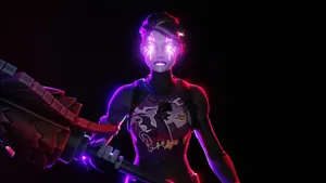 Fortnite Dark Bomber Glowing Eyes Wallpaper
