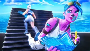 Fortnite Pink Ghoul Trooper Blueprints Wallpaper