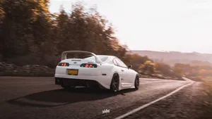Forza 4 White Toyota Supra Wallpaper