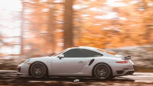 Forza Horizon 4 4k White Porsche Side View Wallpaper