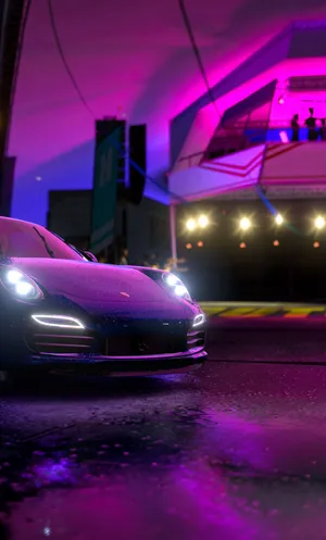 Forza Iphone Purple Night Wallpaper