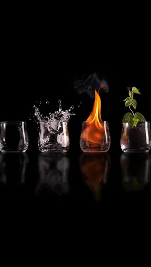 Four Elements Glasses Wallpaper