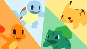 Four Pokemon Wallpaper