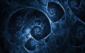 Fractal Blue Abstract Beautiful Dark Background Wallpaper