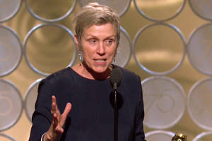 Frances Mcdormand, 2018 Golden Globe Best Actress Award Winner Wallpaper