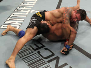 Frank Mir In Action At Ufc 140 Event Wallpaper