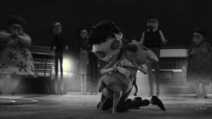 Frankenweenie Victor Hugging Sparky Wallpaper