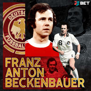 Franz Anton Beckenbauer Poster Design Wallpaper