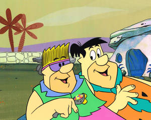 Fred Flintstone Production Animation Wallpaper