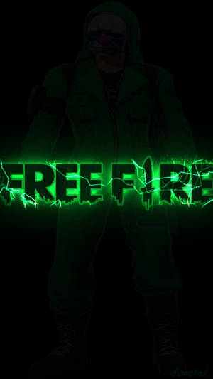 Free Fire 2021 Green Typography Wallpaper