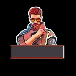 Free Fire Alok Game Character Stencil Wallpaper