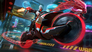 Free Fire Cobra Red Snake And Motorbike Wallpaper