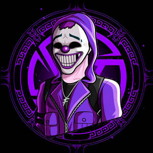 Free Fire Criminal Bundle Smiling Violet Character Wallpaper