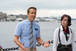 Free Guy On A City Bay Wallpaper