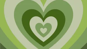Fresh And Fun Mint Green Heart Wallpaper