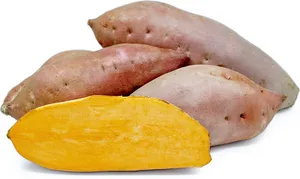 Fresh Sweet Yam With Yellow Flesh Wallpaper