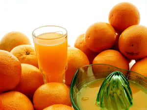 Freshly Squeezed Orange Juice Wallpaper