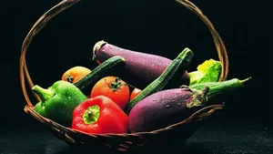 Freshly Washed Vegetables Wallpaper