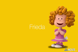 Frieda From The Peanuts Movie Smiling Energetically Wallpaper