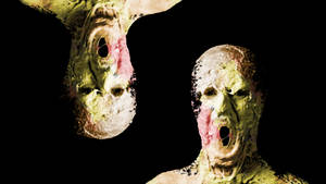 Frightening Scream: Portrait Of A Repelling Face Wallpaper