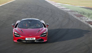 Front View Red Mclaren 720s 4k Wallpaper