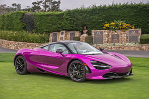 Fuchsia Mclaren 720s 4k Wallpaper