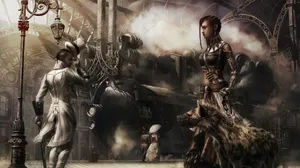 Full 4k Steampunk Train Station Wallpaper