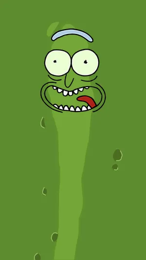 Full Close-up Pickle Rick Wallpaper