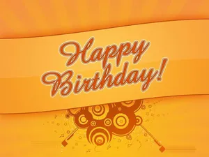 Fun Retro Happy Birthday Background Wallpaper